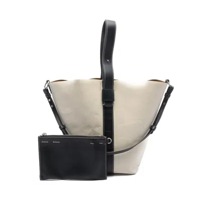 Proenza Schouler Bucket Handbag Tote Bag Leather Off 2way In White