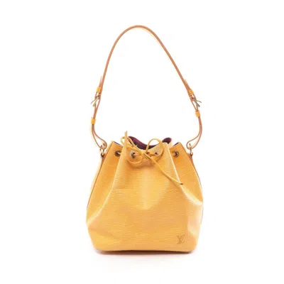 Pre-owned Louis Vuitton Peti Noe Epi Tassi Shoulder Bag Leather Yellow