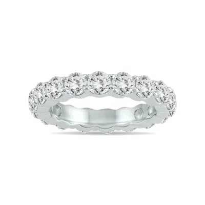 Sselects Ags Certified Diamond Eternity Band In 14k White Gold 3.20 - 3.80 Ctw