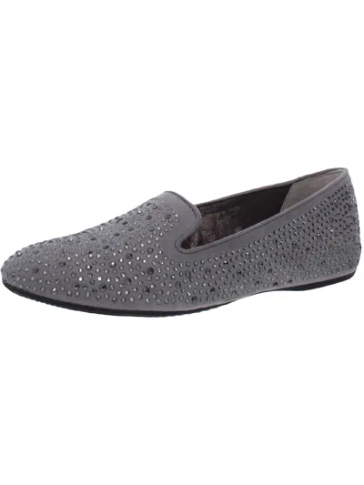 J. Reneé Hanuko Womens Embellished Slip On Fashion Loafers In Grey