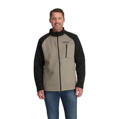 Spyder Mens Encore Full Zip - Desert Taupe In Grey