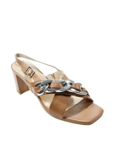 Vaneli Mighty Sandal In Caramel Nappa In Brown