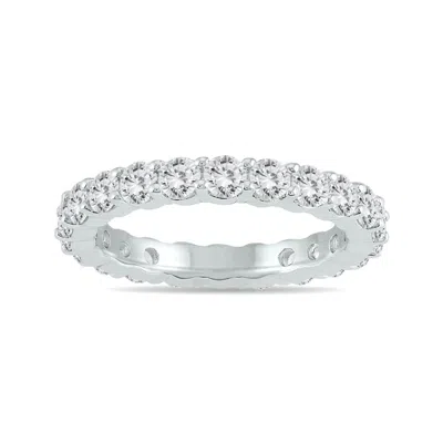Sselects Ags Certified Diamond Eternity Band In 14k White Gold 1.90 - 2.30 Ctw
