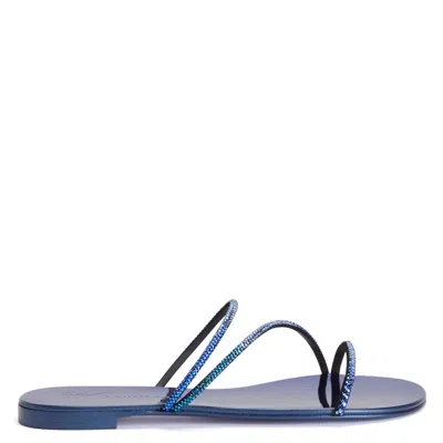 Giuseppe Zanotti Julianne Slip-on Sandals In Blue