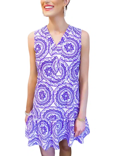 Jude Connally Annabelle Dress In Medallion Lilac In Purple