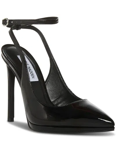 Steve Madden Zayla Womens Patent Stiletto Pumps In Black