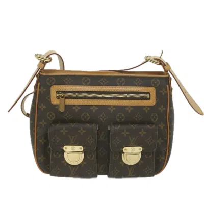 Pre-owned Louis Vuitton Hudson Canvas Shoulder Bag () In Brown