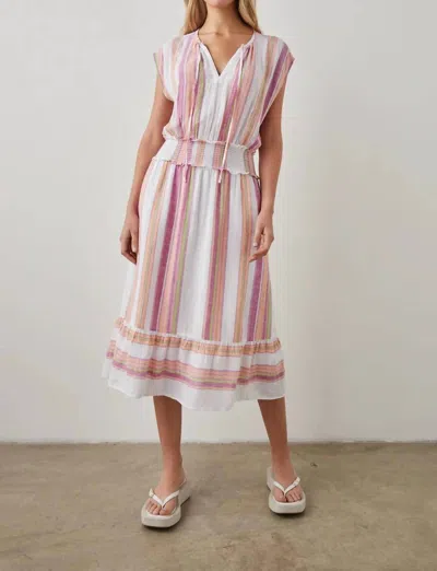 Rails Ashlyn Dress In Hibiscus Stripe In Pink
