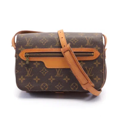 Pre-owned Louis Vuitton Saint Germain 24 Monogram Shoulder Bag Pvc Leather Brown