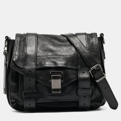 Proenza Schouler Leather Mini Ps1 Crossbody Bag In Black