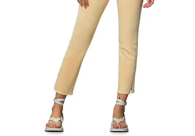 Dl1961 - Women's Mara Ankle Mid Rise Straight Jeans In Butterscotch Raw In Silver