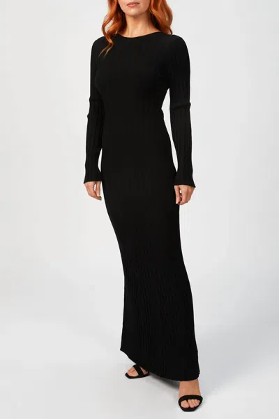 In The Mood For Love Bonnaudet Tricot Dress In Black