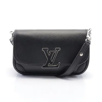 Pre-owned Louis Vuitton Busi Nm Epi Noir Shoulder Bag Leather In Black