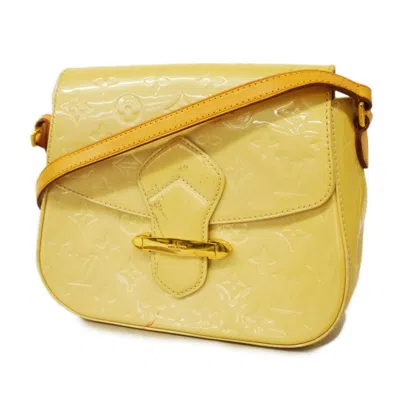Pre-owned Louis Vuitton Bellflower Patent Leather Shopper Bag () In Yellow