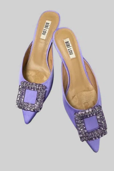 Bibi Lou Open Back Pump In Mauve In Purple