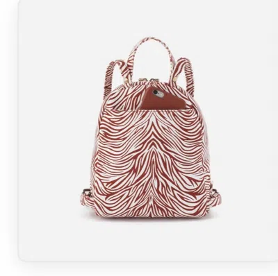 Hobo Juno Mini Backpack In Ginger Zebra In Pink