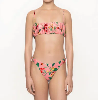 Agua Bendita Marañon Frutal Bikini Two Piece Set In Peach Multi