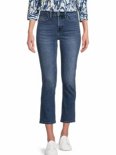 7 For All Mankind Ankle Straight Jean In Brynn In Blue