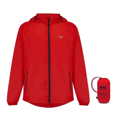 Mac In A Sac Origin Packable & Waterproof Jacket In Red