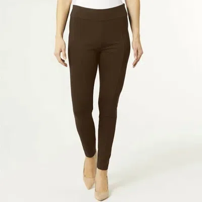 Coco + Carmen The Perfect Ponte Pant In Brown In Black