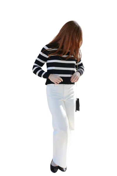 Miou Muse Wide Leg Jeans In White