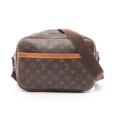 Pre-owned Louis Vuitton Reporter Pm Monogram Shoulder Bag Pvc Leather Brown