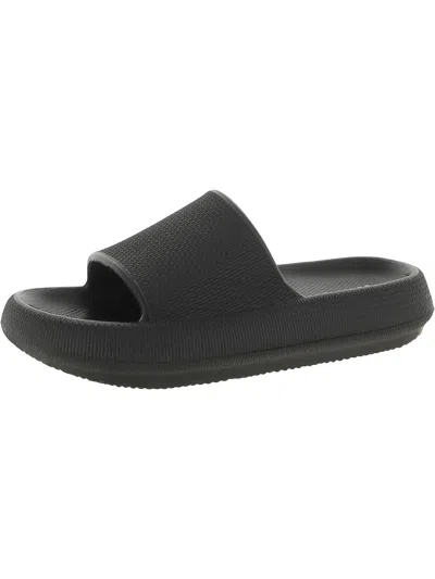 Mia Lexa Platform Slide Sandal In Black