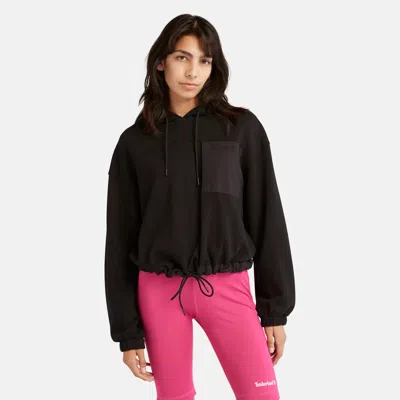 Timberland Women's Mixed-media Hoodie In Black