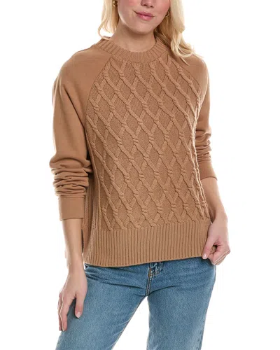 Marella Scapo Wool-blend Sweatshirt In Brown