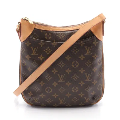 Pre-owned Louis Vuitton Odeon Pm Monogram Shoulder Bag Pvc Leather Brown