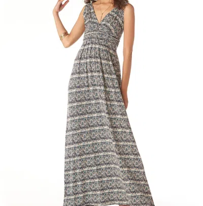 Tart Collections Adrianna Maxi Dress In Animal Abstract In Grey