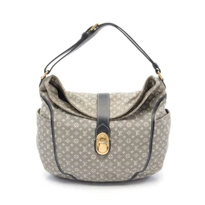 Pre-owned Louis Vuitton Romance Monogram Idyl Uncle Shoulder Bag Canvas Leather Light Navy In Multi