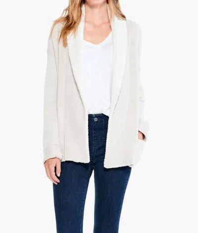 Nic + Zoe Textured Cozy Cardigan In Neutral Mix In White