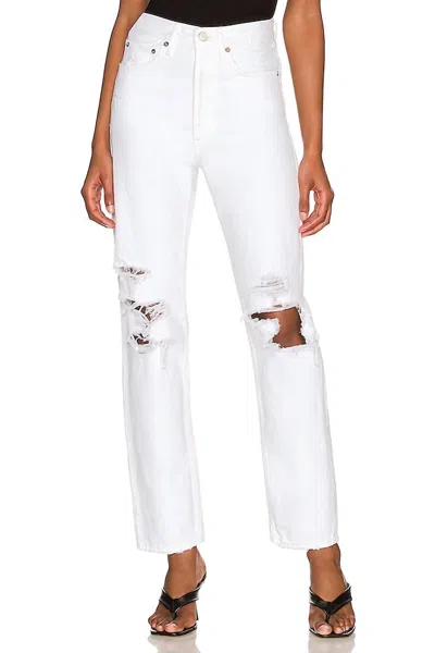 Agolde 90s Loose Fit Jeans In Flash In White