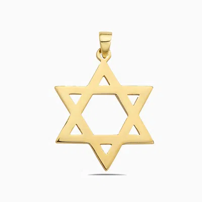 Pori Jewelry 14k Gold Plain Star Of David Hexagram