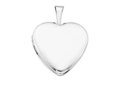 Pori Jewelry 14k Solid Gold Heart Locket In White
