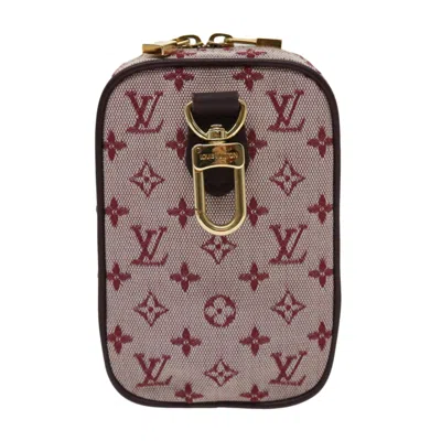 Pre-owned Louis Vuitton Canvas Clutch Bag () In Red