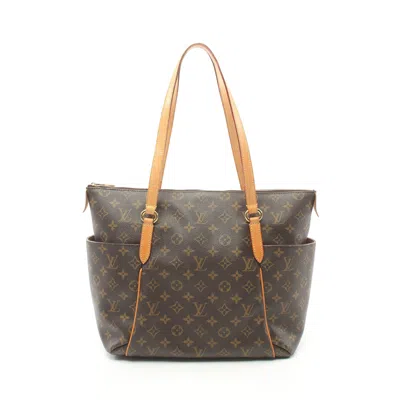 Pre-owned Louis Vuitton Totally Mm Monogram Shoulder Bag Tote Bag Pvc Leather Brown