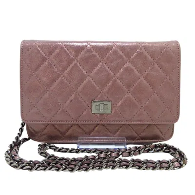 Pre-owned Chanel 2,55 Leather Wallet () In Pink