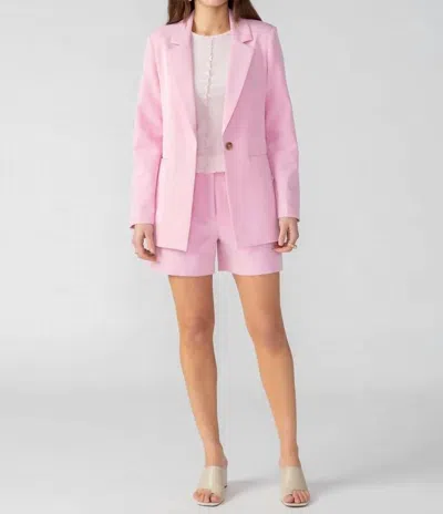 Sanctuary Bryce Woven Blazer In Pink No. 3
