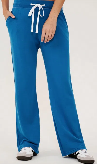Splits59 Fleece Full Length Pant In Blue