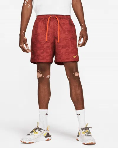 Nike Sportswear City Edition Shorts In Dark Cayenne/university Gold In Multi