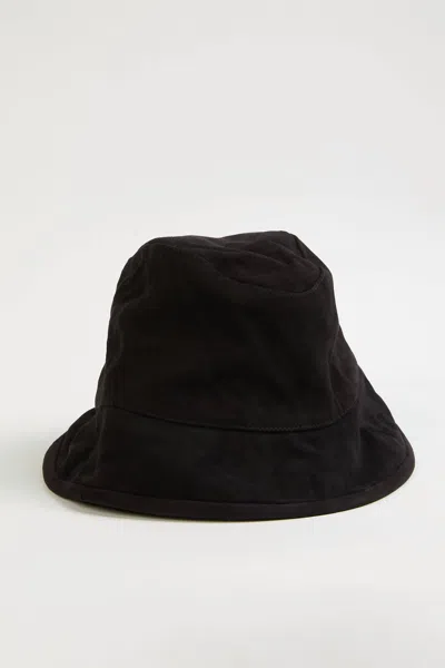 Deadwood Buck Suede Hat In Black