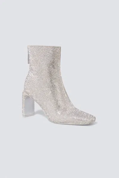 Jonathan Simkhai Crystal Kelsey Boot In Clear In Silver