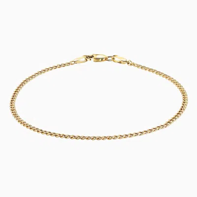 Pori Jewelry 10k Gold Cuban/curb Link Chain Anklet