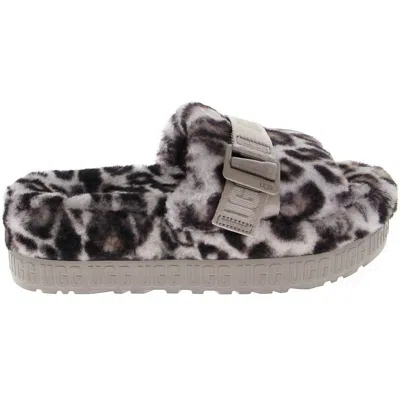 Ugg Women's Fluffita Panther Print Slippers In Stormy Grey/leopard
