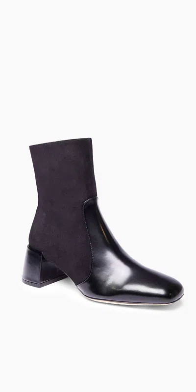Staud Women's Andy 45mm Leather Ankle Boots In Black