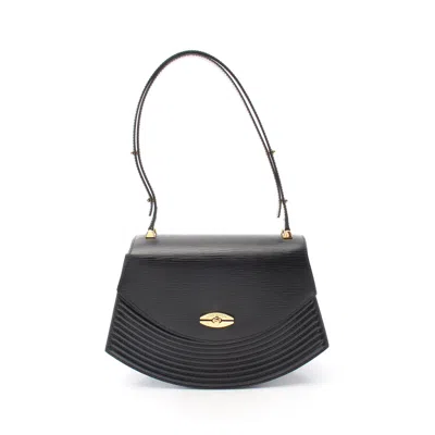 Pre-owned Louis Vuitton Tilsit Epi Noir Shoulder Bag Leather In Black