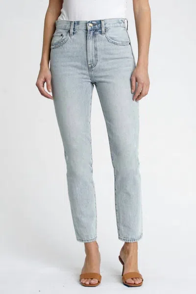 Pistola Keaton High Rise Straight Jean In St Tropez In Blue