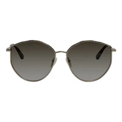 Ferragamo Sf 264s 709 60mm Womens Horn Sunglasses In Gold